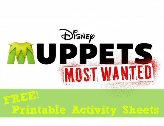 Free Muppets Most Wanted Printable Activity Sheets