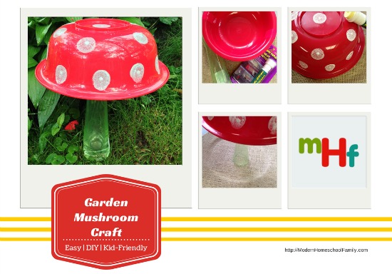 Easy Kids’ Craft: DIY Garden Mushroom
