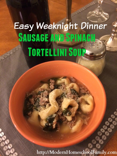Sausage and Spinach Tortellini Soup Recipe