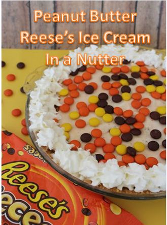 Peanut Butter Reese’s Ice Cream Pie in a Nutter