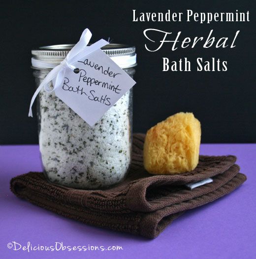 Lavender Peppermint Herbal Bath Salts
