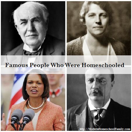 famous people who were homeschooled