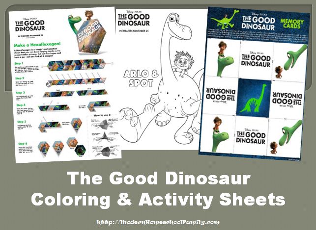 The Good Dinosaur – Coloring & Activity Sheets Now Available!!!