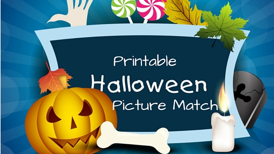 Printable Halloween Picture Match for Beginning Readers
