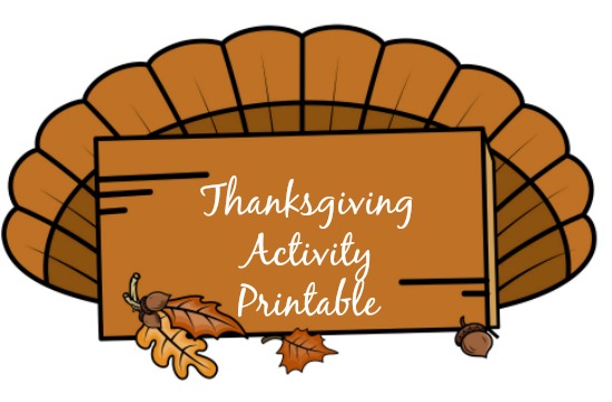 Free Printable Thanksgiving Puzzle Activity Puzzle for Homeschoolers