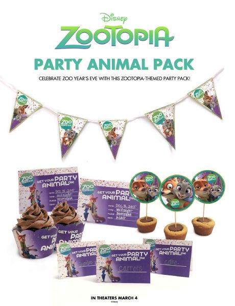 Zootopia New Years Eve Party Animal Pack