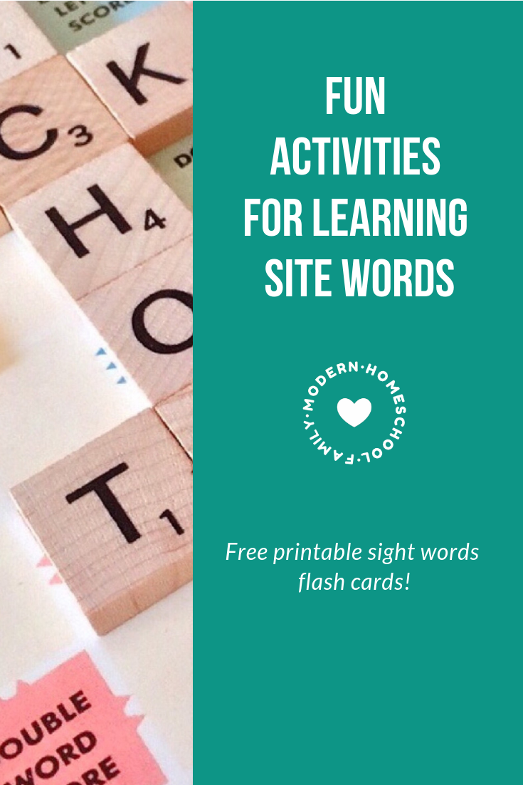 activities for learning sight words