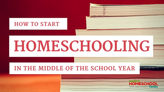 How to Start Homeschooling in the Middle of the School Year