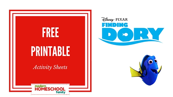 Finding Dory Printable Educational Worksheets and Activities