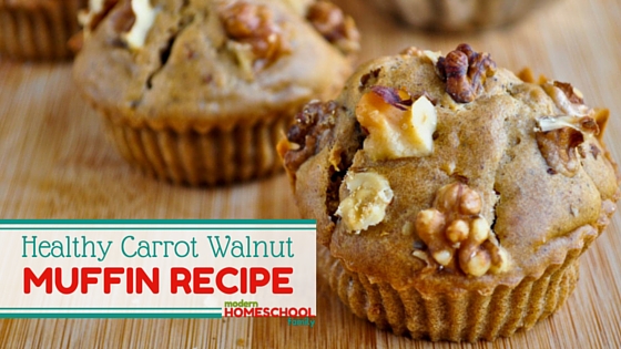 Healthy Carrot Walnut Muffin Recipe