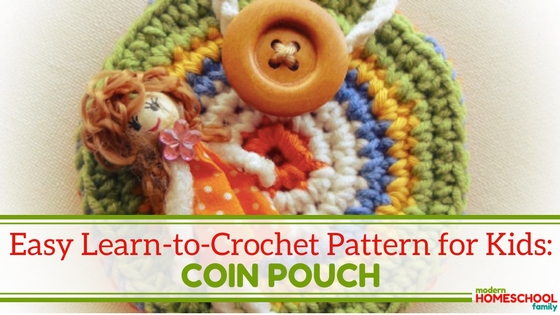 Easy Learn-to-Crochet Pattern for Kids: Coin Pouch