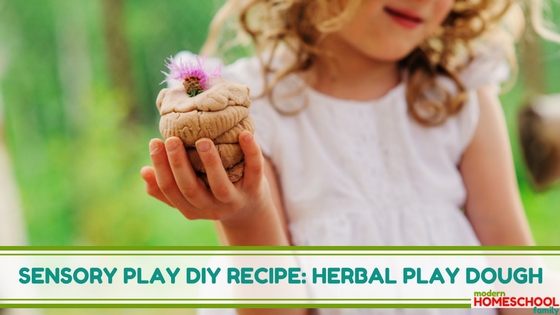 Sensory Play DIY Recipe – Herbal Play Dough