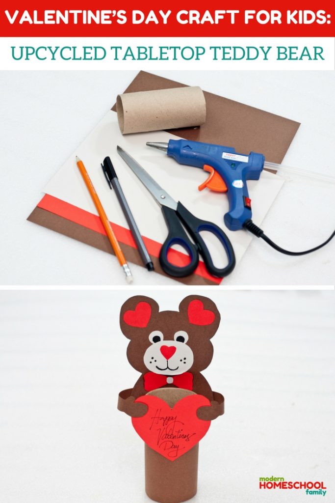 Valentine’s Day Craft for Kids: Upcycled Tabletop Teddy Bear - Modern