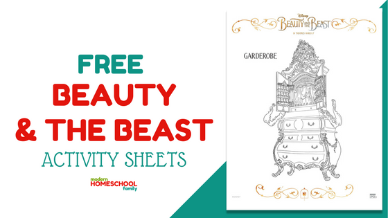 Free Beauty and the Beast Activity Sheets