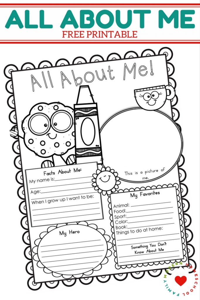 Free Printable All About Me Worksheet Printable Templates