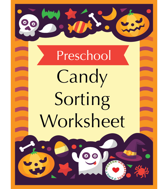Free Preschool Candy Sorting Activity Sheet