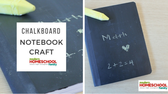Cute and Fun Chalkboard Notebook Craft