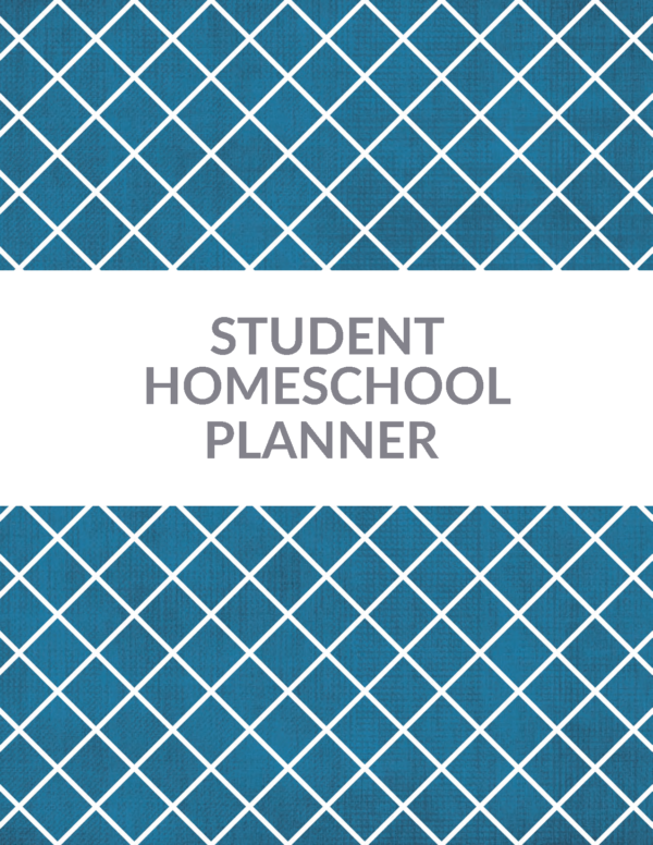 Homeschool High School Student Planner Cover