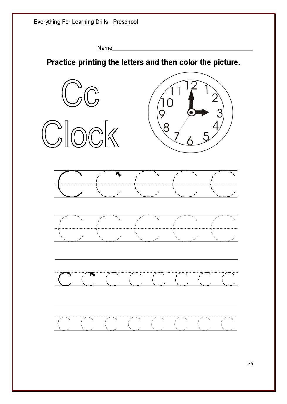 The BIG Book Of Printable Preschool Worksheets