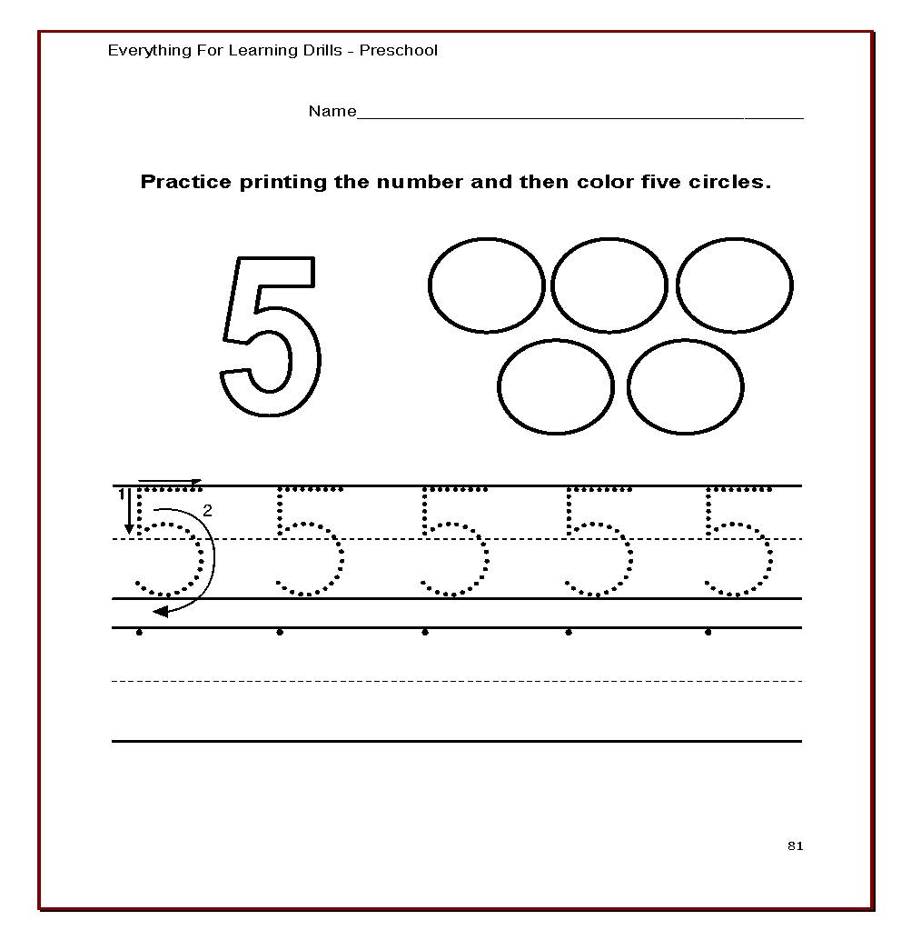 The BIG Book Of Printable Preschool Worksheets