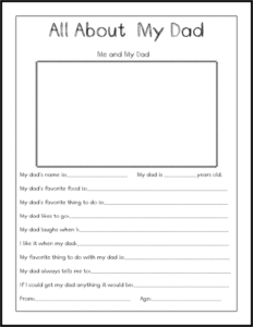 Free father's day printable