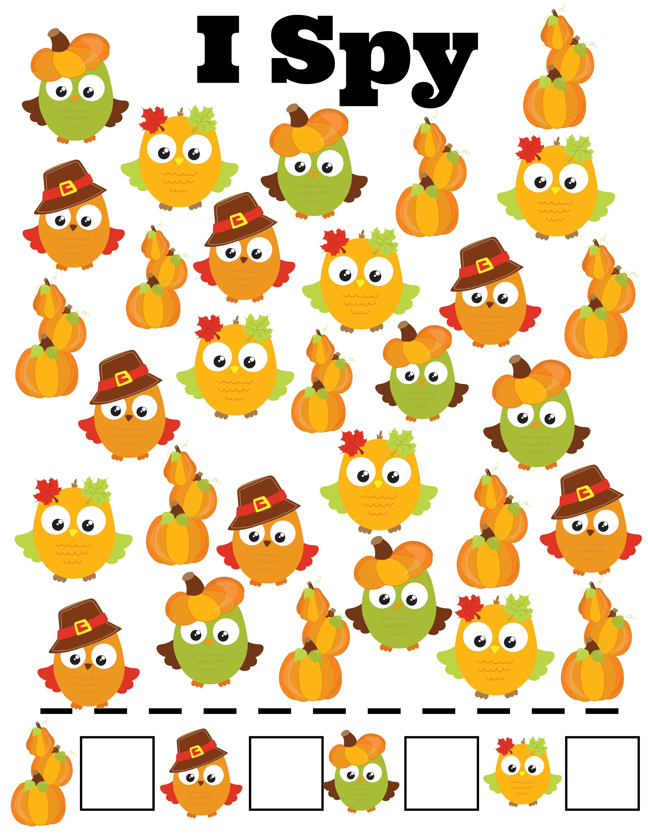 Autumn Themed Printable Worksheets