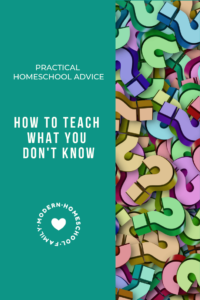 how to teach what you don't know