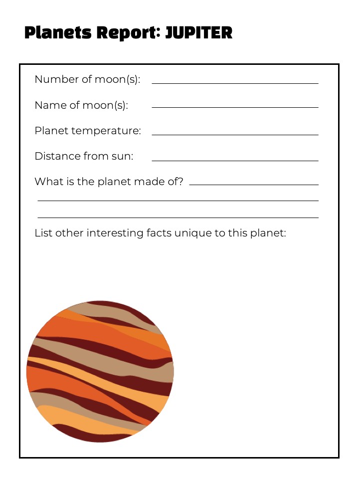 Planets Unit Study for Homeschoolers