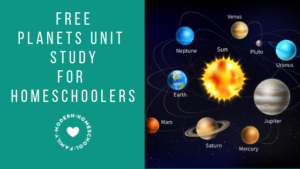 free planets unit study for homeschoolers